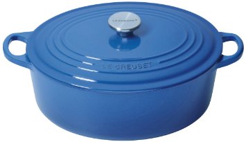 Le Creuset Classic Cast Iron Oval Casserole, 25 cm - Marseille Blue