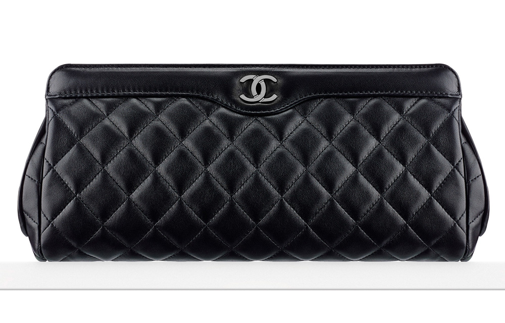 Chanel-Lambskin-Clutch-Black-2400