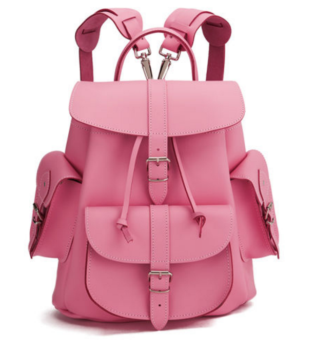 grafea-pink-lemonade-medium-leather-rucksack-pink