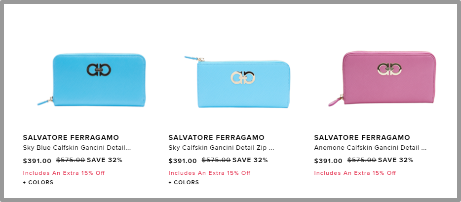 Women s Salvatore Ferragamo   Bluefly