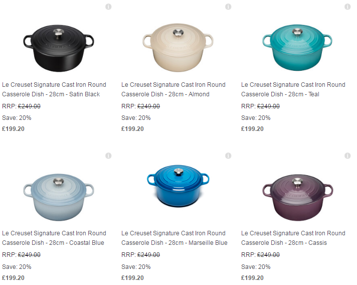 Le Creuset Collection Free UK Delivery The Hut3