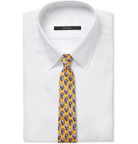 GUCCI 7cm Printed Silk-Twill Tie
