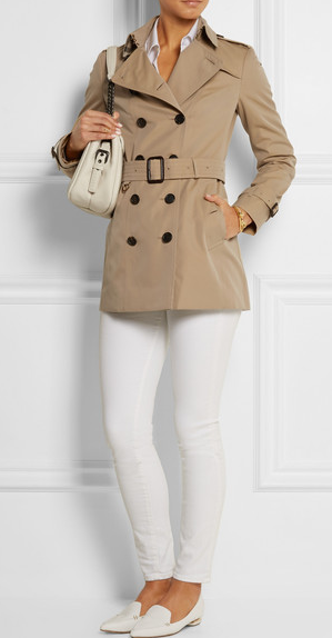 Burberry The Sandringham Short cotton gabardine trench coat NET A PORTER.COM