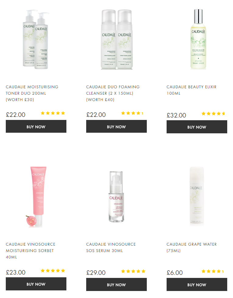 Caudalie Skin Care Beauty Expert Free Delivery Worldwide