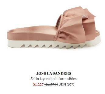 Joshua Sanders satin layered