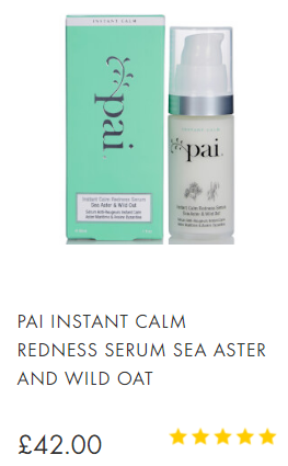 Pai Instant Calm Redness Serum Sea Aster And Wild Oat