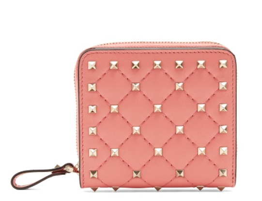 Rockstud Spike quilted leather wallet Valentino