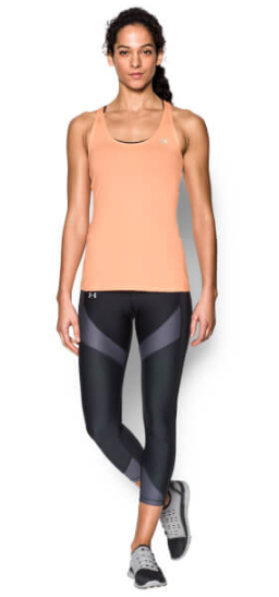 Under Armour Women s HeatGear Armour Racer Tank Playful Peach Sports Leisure TheHut.com