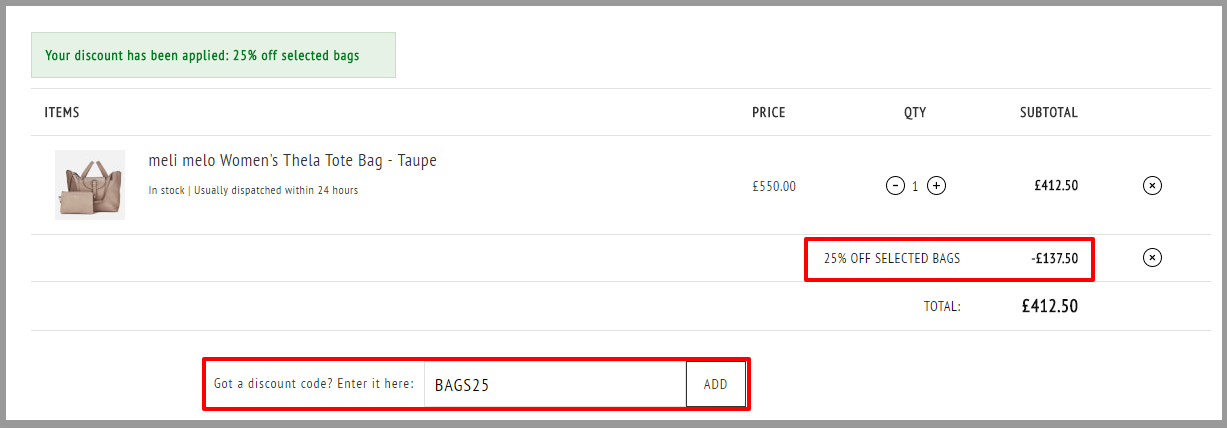 Your Shopping Basket Free UK Delivery over £50