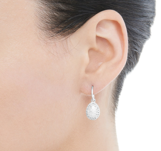 Hope Egg Silver White Topaz Earrings Links of London