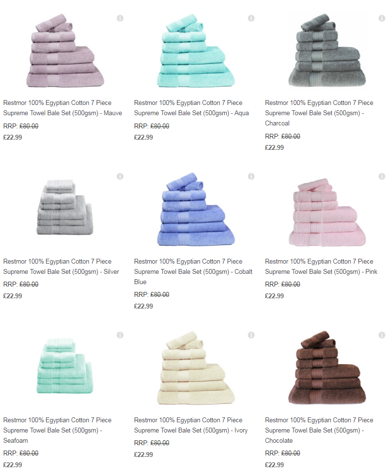 7 Piece Supreme Towel Bale Set TheHut.com