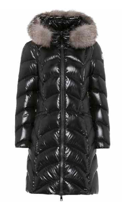 Albizia fur-trimmed down coat